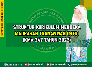 Struktur Kurikulum Merdeka MTs KMA 347 Tahun 2022