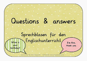 Sprechblasen - questions and answers