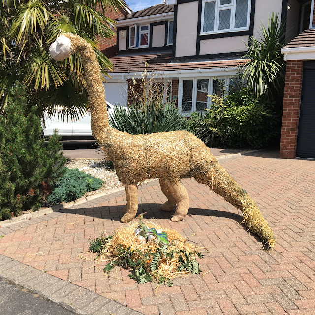 Dinosaur Scarecrow