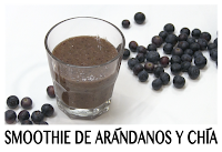 smoothie de arandanos y chia