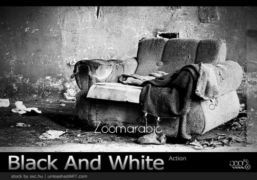 تحميل اكشن الفوتوشوب ابيض و اسود Black and White Action Photoshop