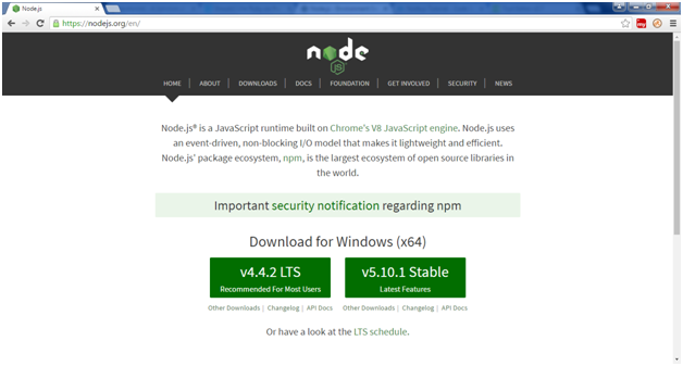 Install Node.js on Windows