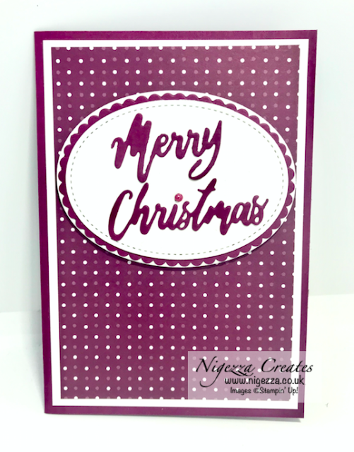 Nigezza Creates with Stampin' Up! Word Wishes Dies