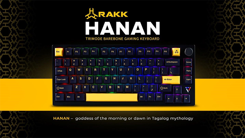 RAKK Gears announces Hanan Barebone Gasket-Mount Gaming Keyboard!