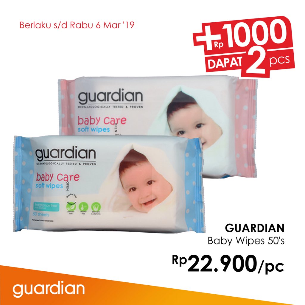 #Guardian - #Promo Best Exclusive Brands + 1 Ribu Dapat 2 Pcs (s.d 06 Maret 2019)