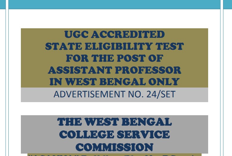 West Bengal SET Exam Recruitment 2023