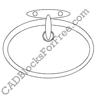 Bathroom Sink AutoCAD Blocks Free