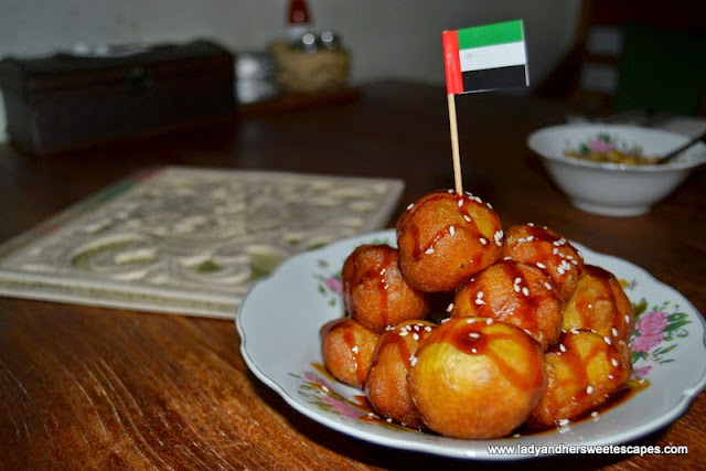 dessert at Al Fanar restaurant, Dubai Festival City