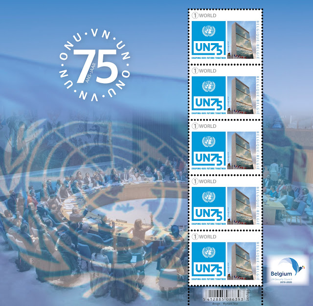 Belgium 75 years of the UN Sheet