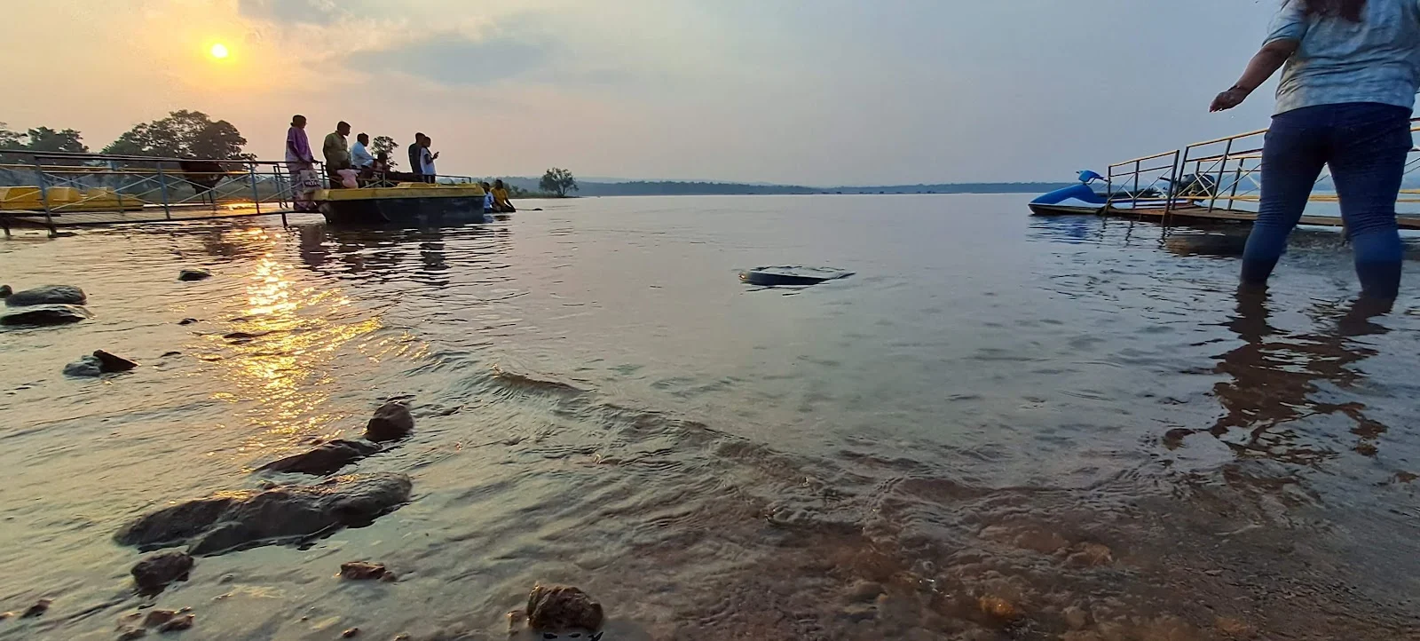 Ghodazari lake sunset view