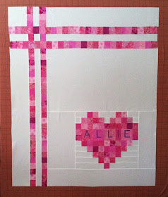 Heart Quilt - 2.5 inch squares - signature quilt