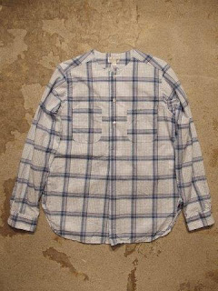 FWK by Engineered Garments "Irving Shirt in Lt.Blue/White Windowpane"