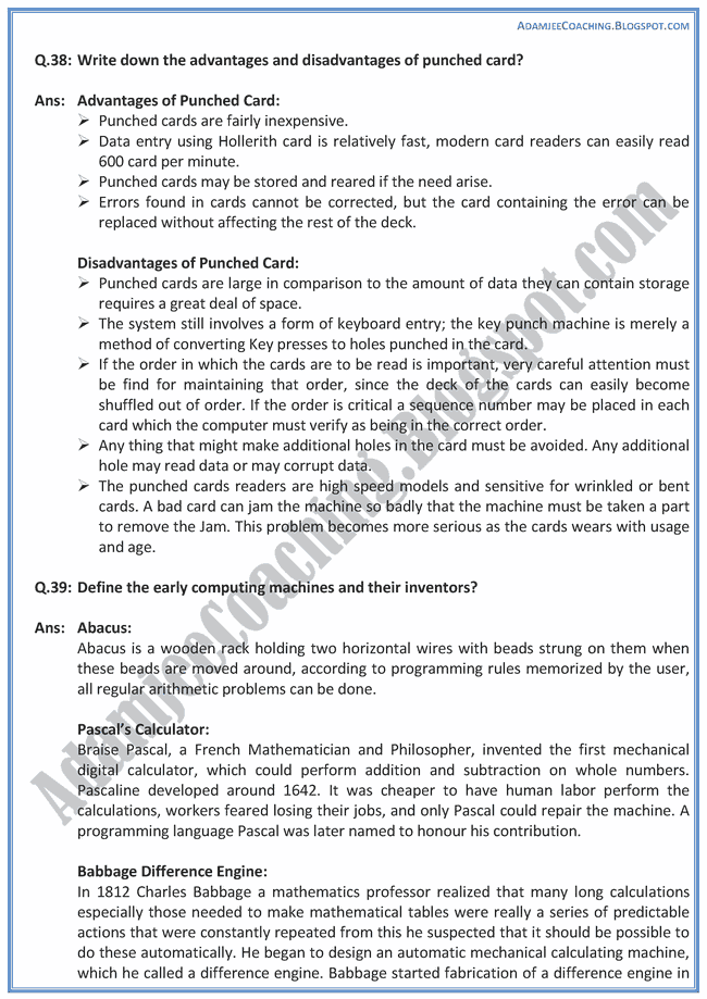 Introduction-to-Computer-Descriptive-Question-Answers-Computer-IX