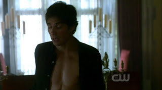 Ian Somerhalder Shirtless on Vampire Diaries s1e06