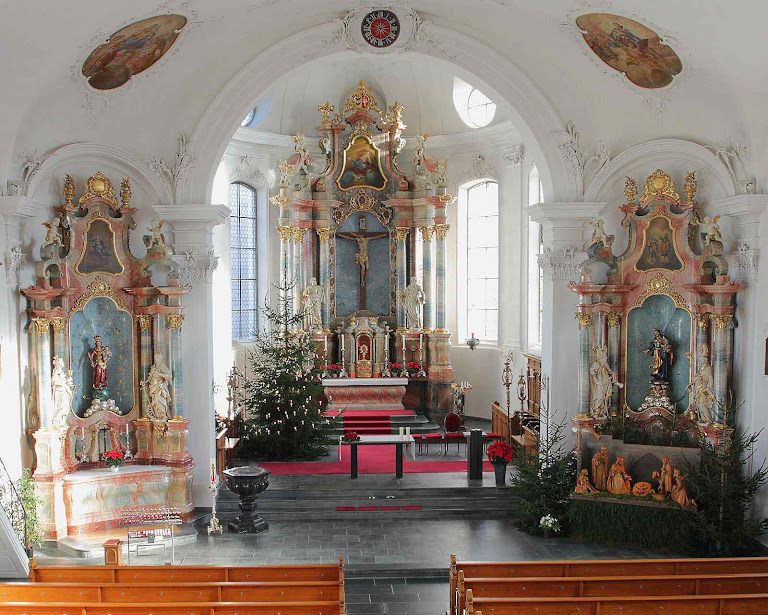 Ettiswil: a igreja paroquial onde foi roubada a Hóstia.