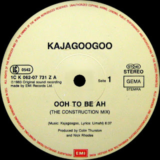 Ooh To Be Ah (The Construction Mix) - Kajagoogoo http://80smusicremixes.blogspot.co.uk