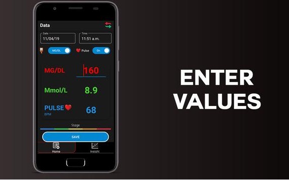 تحميل تطبيق قياس نسبة السكر في الدم للإندرويد Measuring blood sugar بصيغة APK