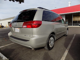 The dent is gone and so is the need for duct tape on the bumper.