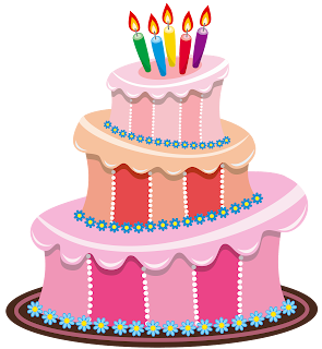 Pink Birthday Cake , pink and multicolored birthday cake illustration transparent background PNG