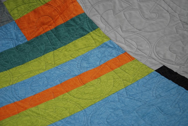 Brigittes Quilt 2 Detail of Quilting Brigittes Quilt 2 Detail of Quilting