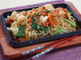 Resep Mie Goreng Seafood Hot Plate