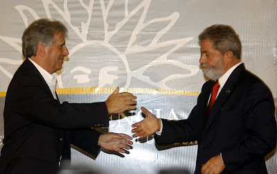 Tabaré Vásquez et Luiz Inácio Lula da Silva