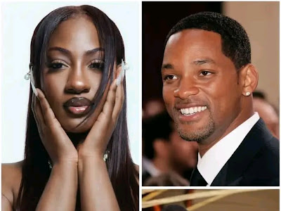 Tems will be sitting next to Will Smith at the Grammy Awards, make she try avoid sl@p sha 😂😂