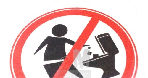 Stiker Tanda Peringatan Lucu Dilarang Buang Sampah Di 