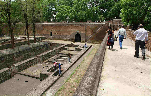 Shaniwarwada Fort walls and internal structures