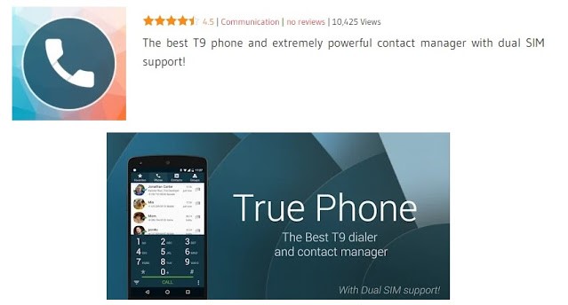 TruePhone Dialer and Contacts