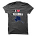 I Love Alaska T Shirt at Lowest Price and Free Shipping