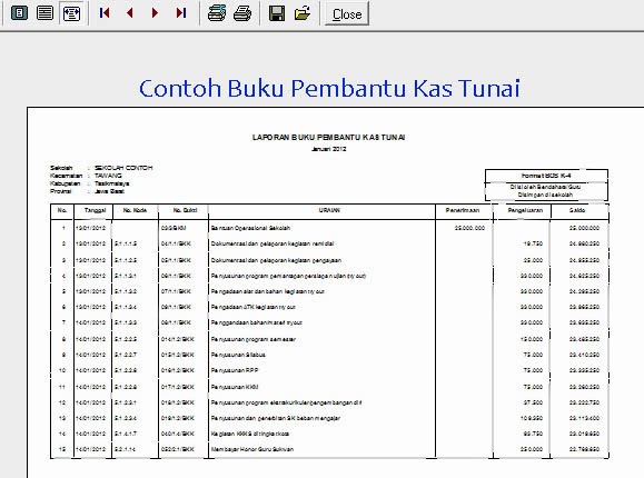 Contoh buku pembantu kas tunai  Akuntt.com