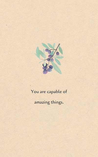 Inspirational Motivational Quotes Cards #7-7 You are capable of amazing things. 