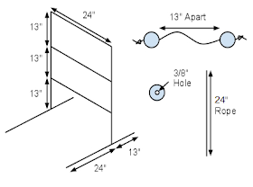 Ladder Golf DIY Dimensions