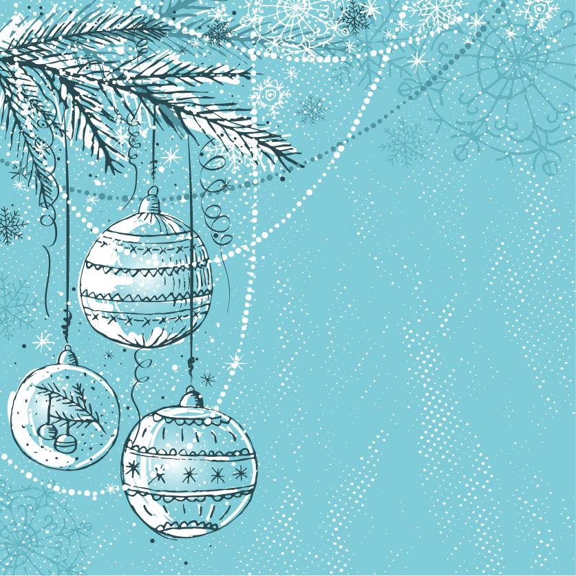 Ai Eps イラストレーター お洒落なクリスマス ボールの背景 Christmas Ball Background Vector イラスト素材