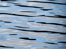 blue ripples in the water