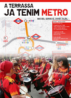 Bitxo a la inauguració del Metro de Terrassa