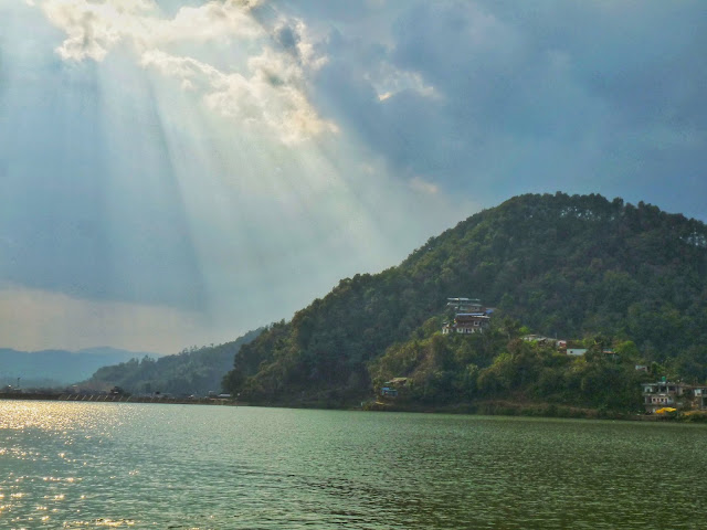 View from boating in Pokhara