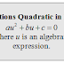 Solving Equations Quadratic in Form