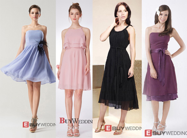 2019 Short Bridesmaid Dresses