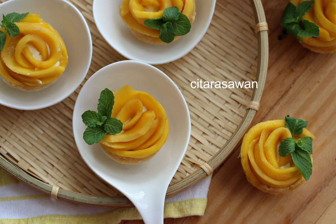 Mango Rose Cheese Tart ~ Resepi Terbaik