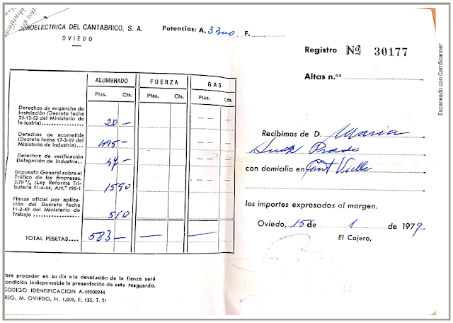 alta de "Hidroeléctrica del Cantábrico, S.A." con fecha 15 enero 1979