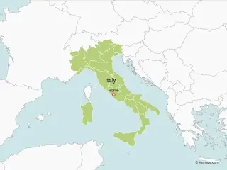 italy ka map