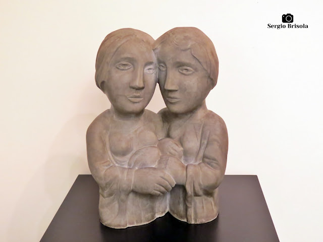Close-up da Escultura Duas Amigas - Museu Lasar Segall - São Paulo