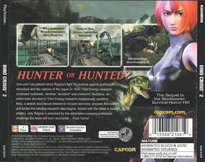 Dino Crisis 2 Back Cover