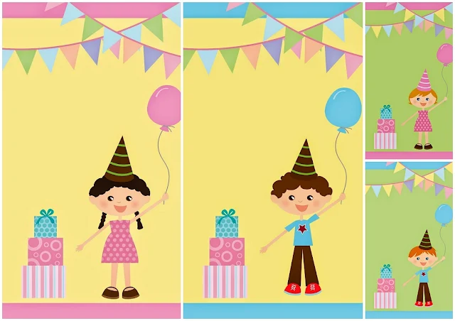 Boy Birthday Party Free Printable Invitations.