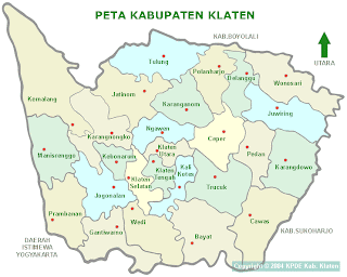 map of klaten indonesia