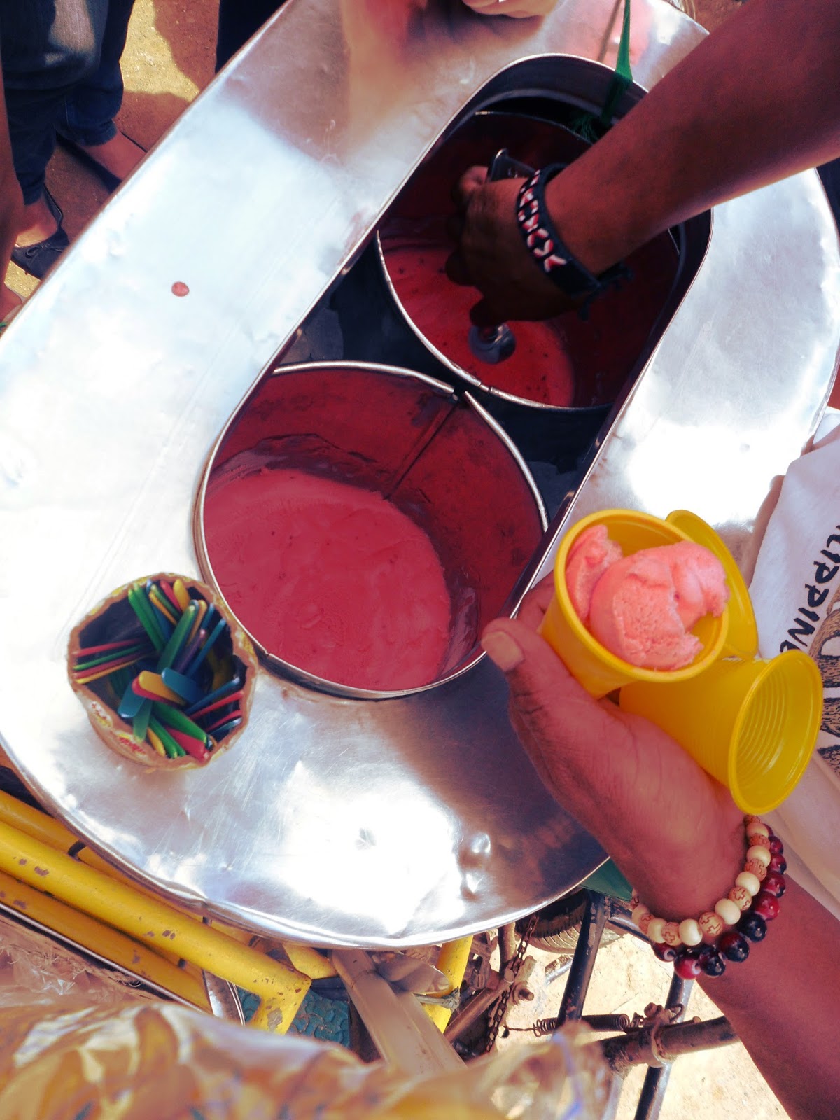 strawberry ice cream at Baguio