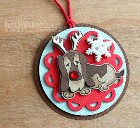 Basset Dog Holiday Tag by humblechan using Canine Christmas