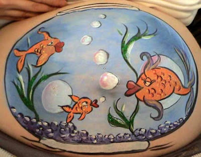 pregnancy belly art